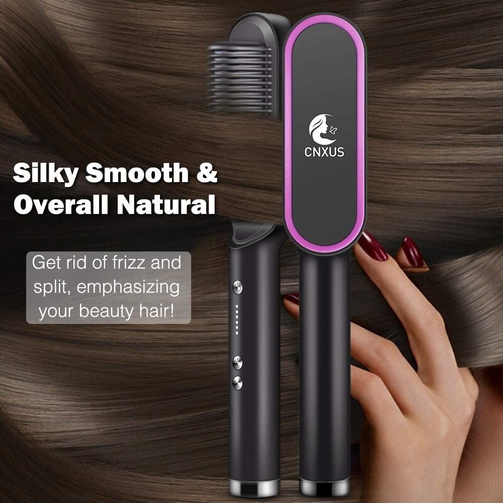 Cnxus hair straightening brush beard top