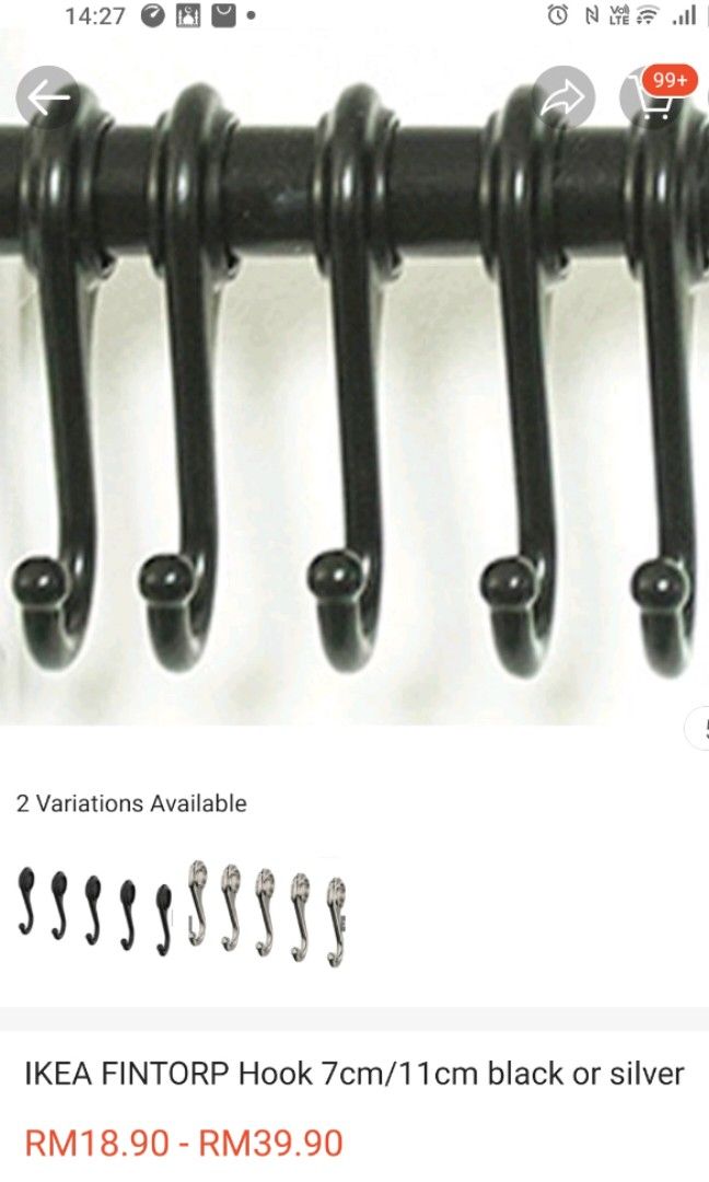 IKEA FINTORP cutlery/condiment stand, hook, rail, Furniture & Home