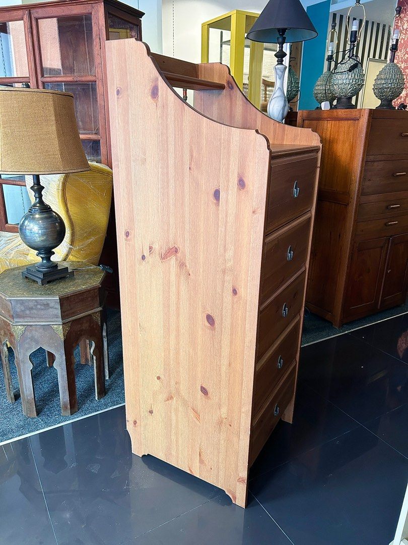 Ikea LEKSVIK tall boy chest of drawers, Furniture & Home Living