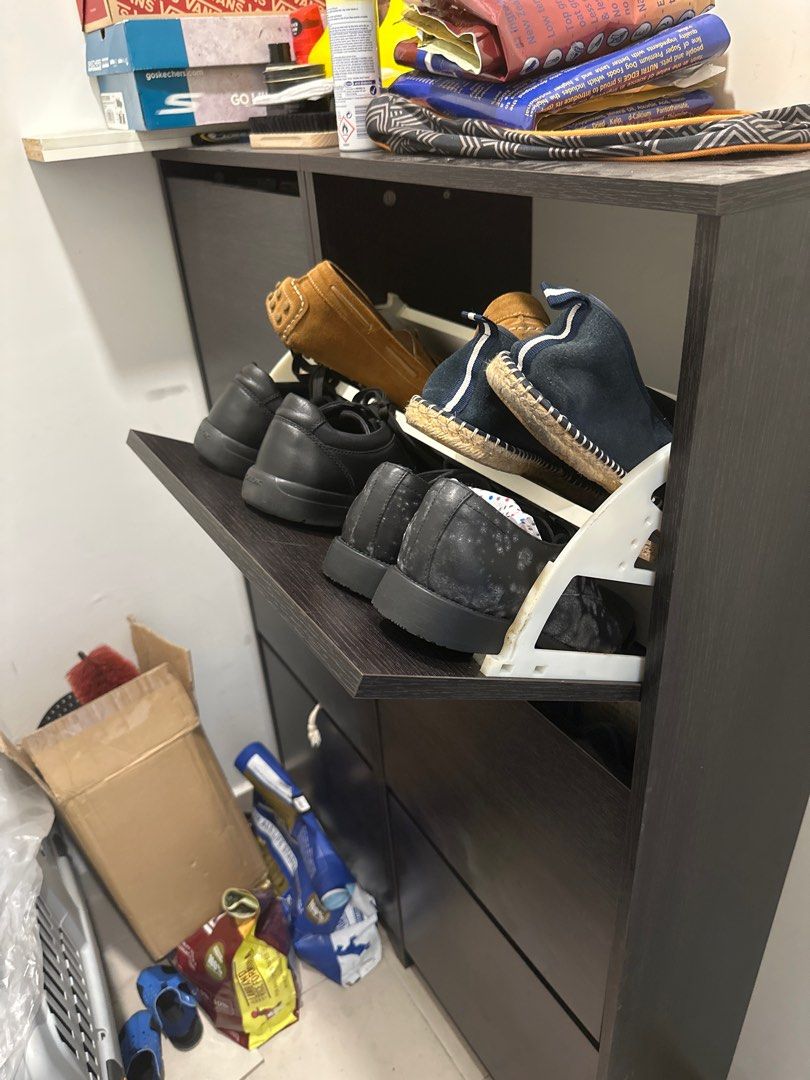 Ikea Shoe Rack BISSA 2 sets, Furniture & Home Living, Furniture