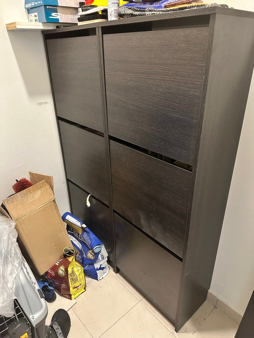 Ikea Shoe Rack BISSA 2 sets, Furniture & Home Living, Furniture