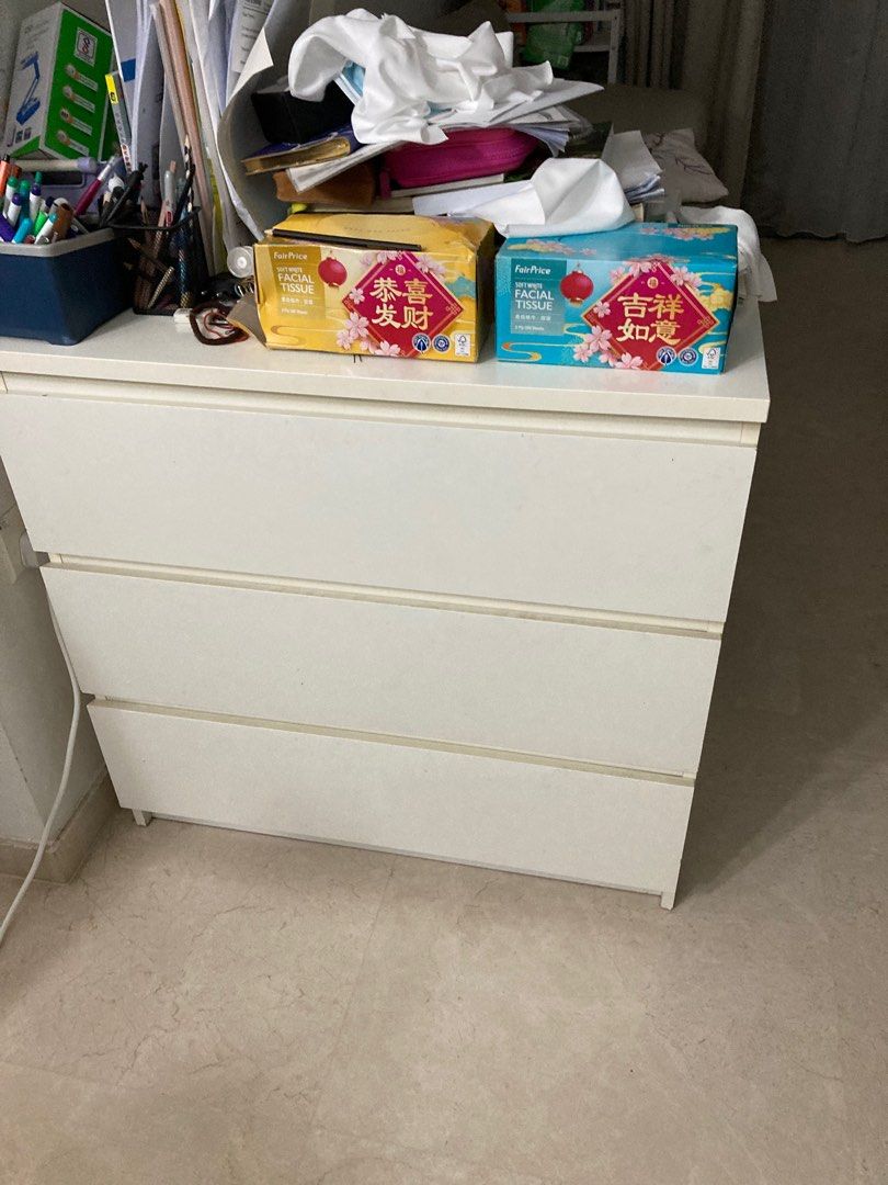 IKEA white drawer Furniture & Home Living, Furniture, Shelves