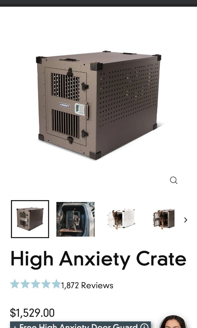 Impact high anxiety dog crate hotsell