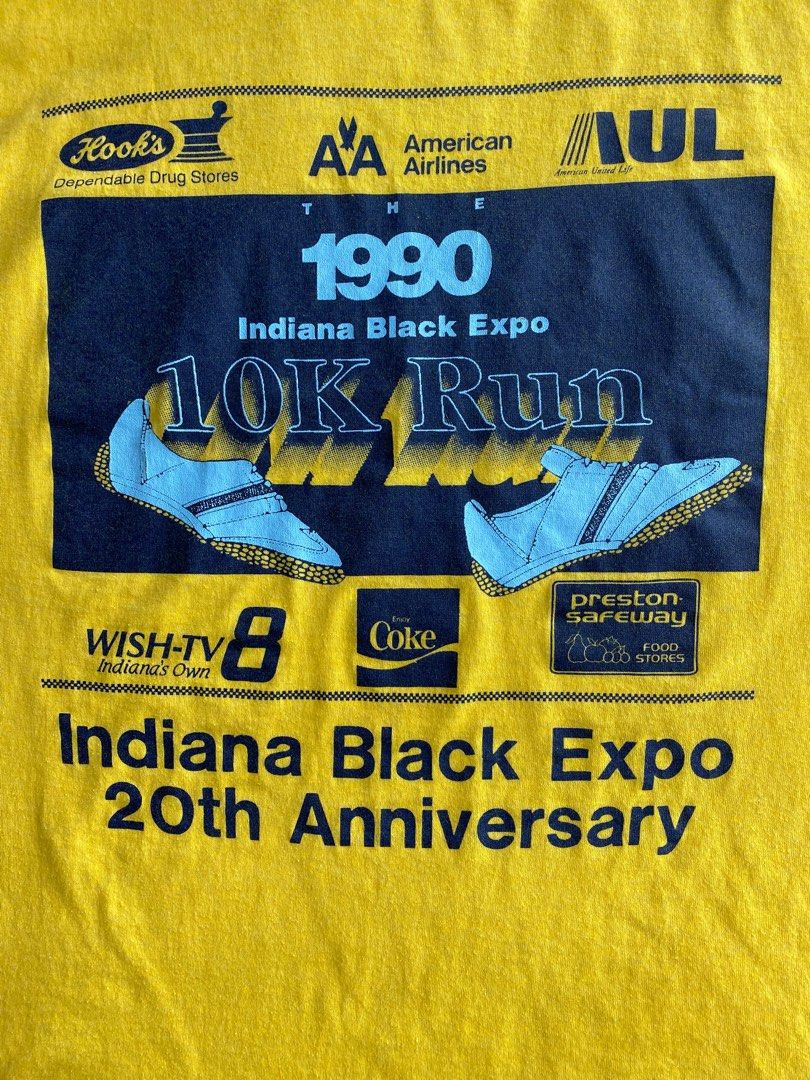Indiana black expo 1990 screen stars, Men's Fashion, Activewear on