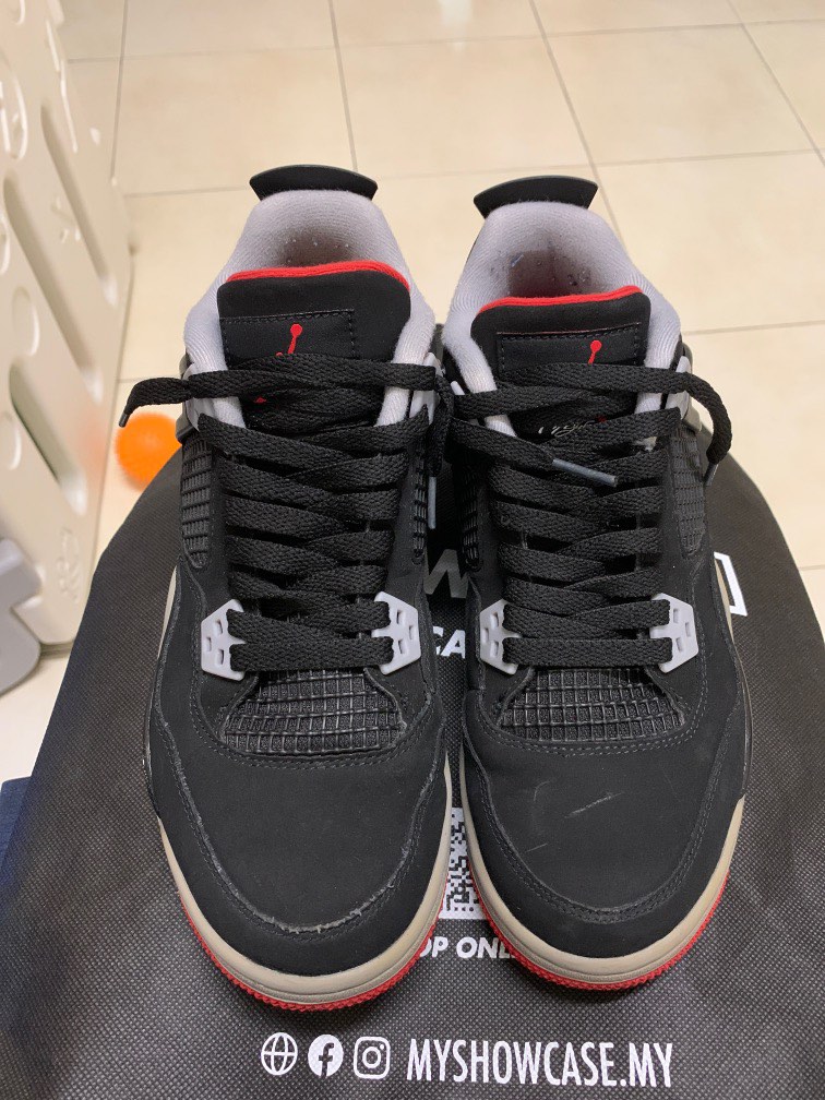 Jordan 4 Retro OG GS Bred 2019 Men s Fashion Footwear