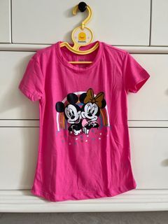 Kaos Pink anak perempuan disney minnie new