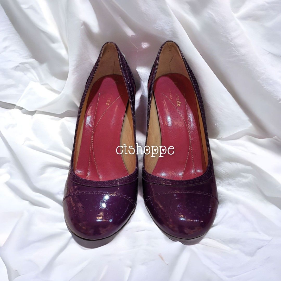 Kate Spade Patent Leather Heels. Size  - 5, Women's Fashion, Footwear,  Heels on Carousell