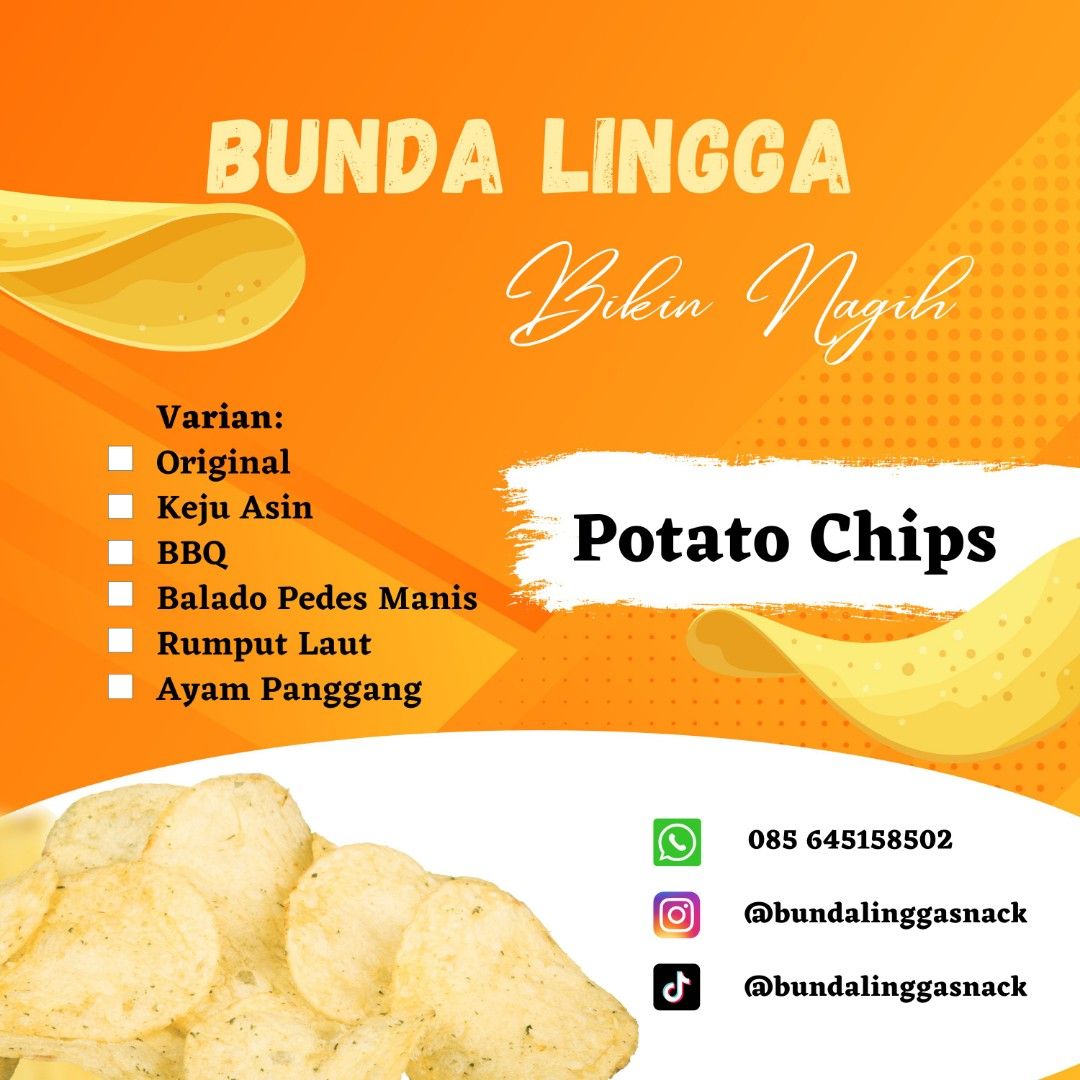 Keripik Kentang Rasa Rasa Bunda Lingga On Carousell