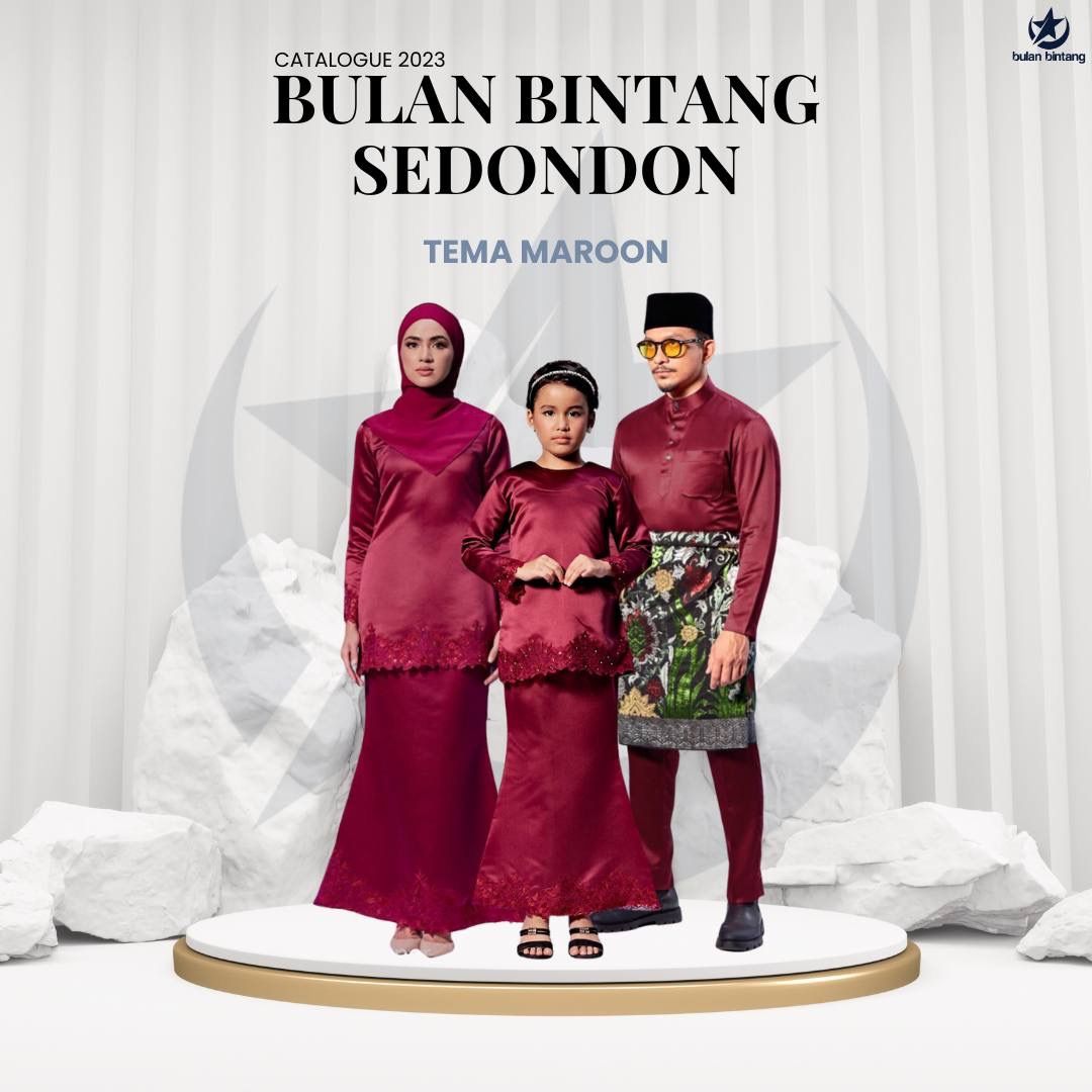 Koleksi Baju Raya Bulan Bintang 2023, Women's Fashion, Muslimah Fashion