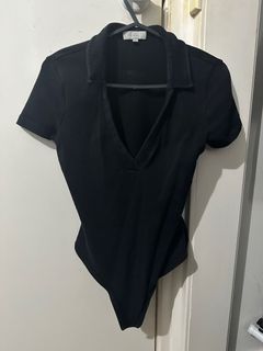 Kookai black tshirt bodysuit
