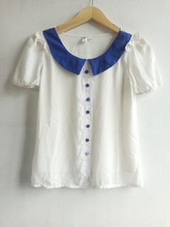 Korean blouse.. Baju korea. Sifon