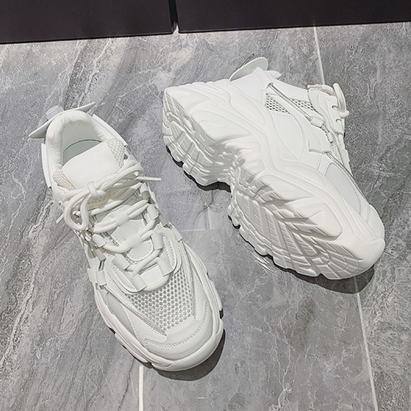 Chunky white trainers designer outlet