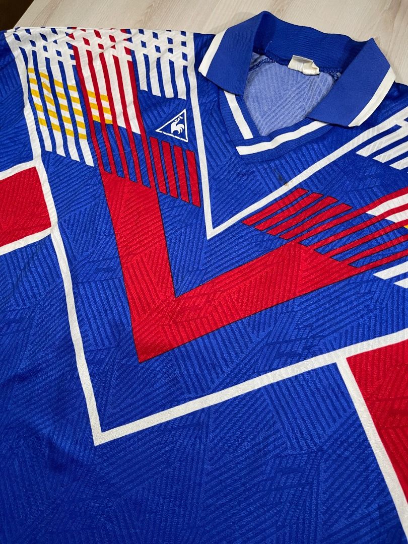 Le Coq Sportif Vintage Jersey CJ1 Used Men s Fashion Tops Sets Tshirts Polo Shirts on Carousell