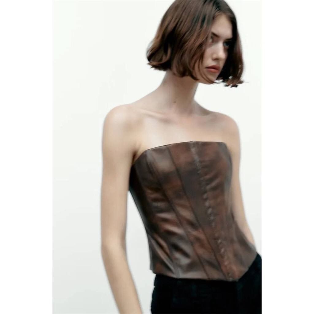 Brown corset top (small to large), Women's Fashion, Tops, Others Tops on  Carousell