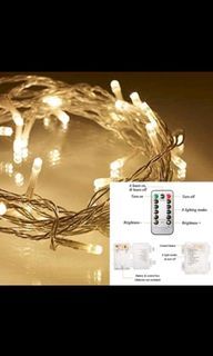 LED Fairy Lights 20m with remote (battery powered)