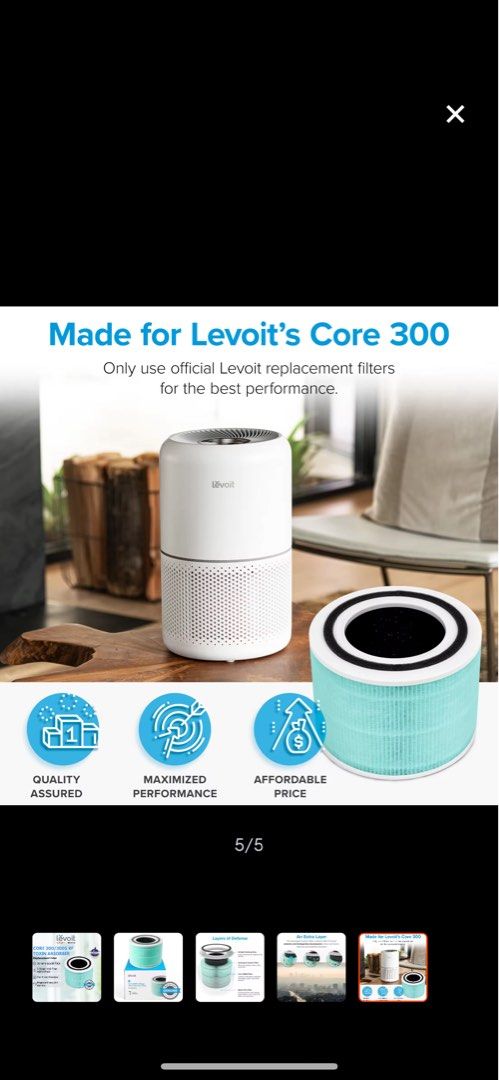 Levoit core 300 filter replacement toxin absorber original pet allergy