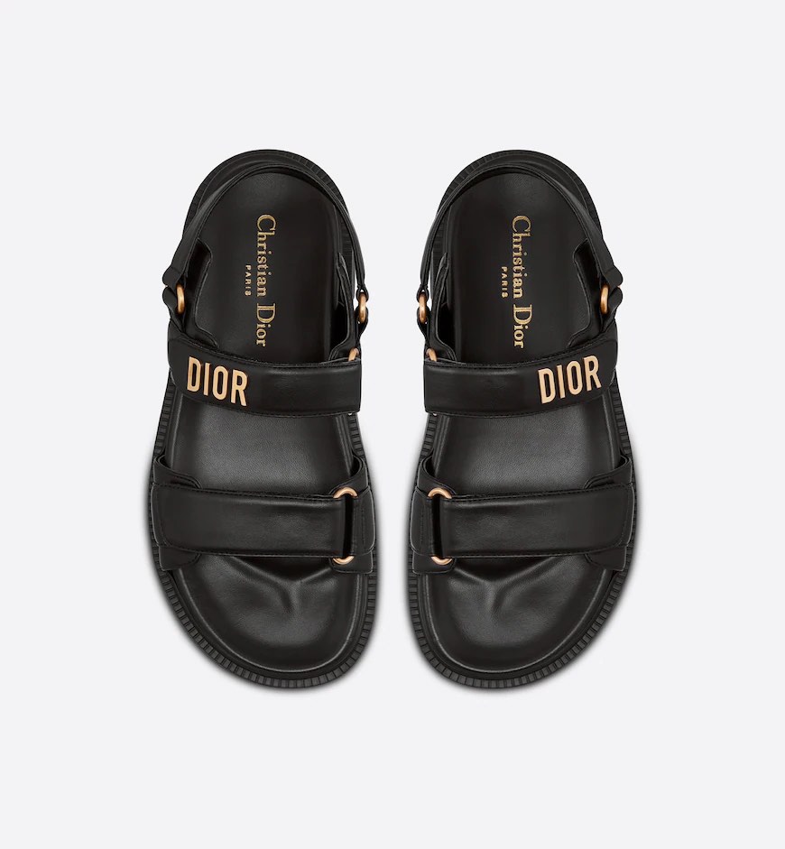 dior sandals black