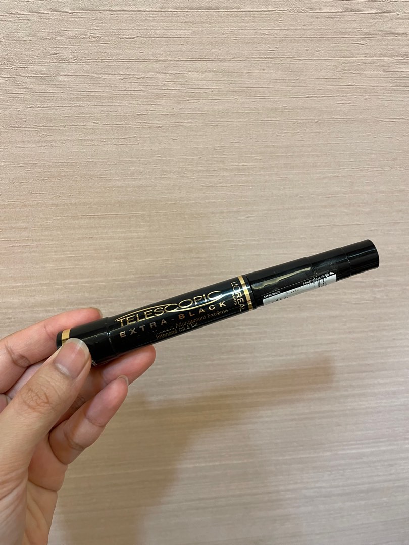 LOREAL Telescopic Extra Black Mascara, Beauty & Personal Care, Face, Makeup  on Carousell