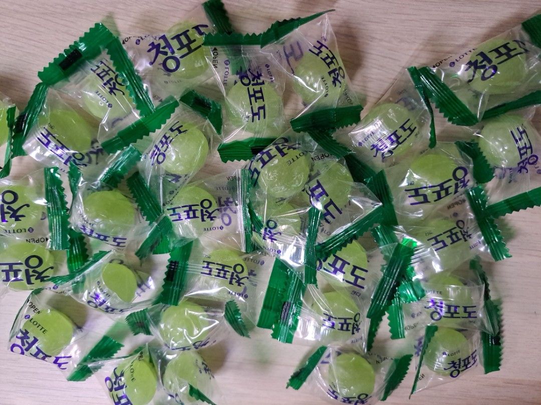 [Lotte] Green Grape Candy / Fruit Flavor Sweets / Mix with Soju Candy
