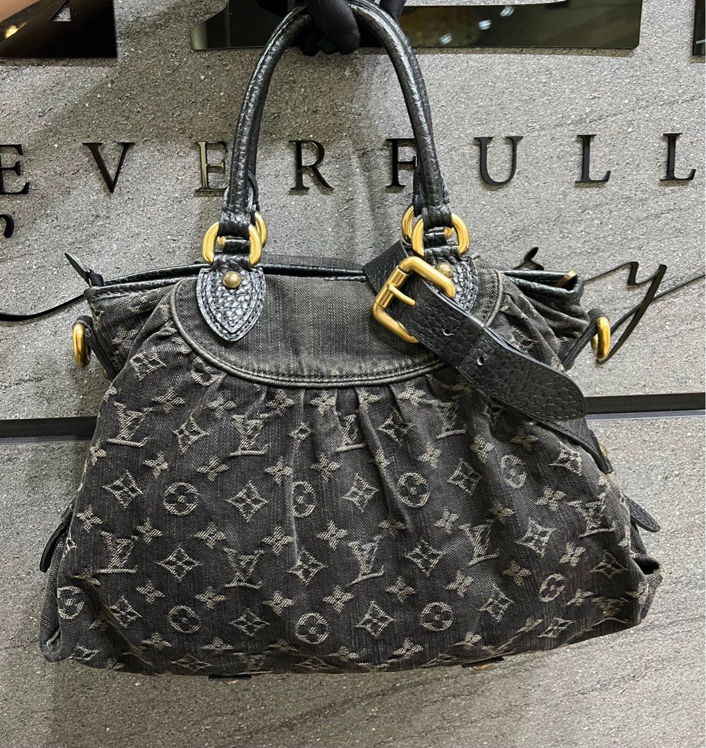 LV Neverfull Denim, Luxury, Bags & Wallets on Carousell