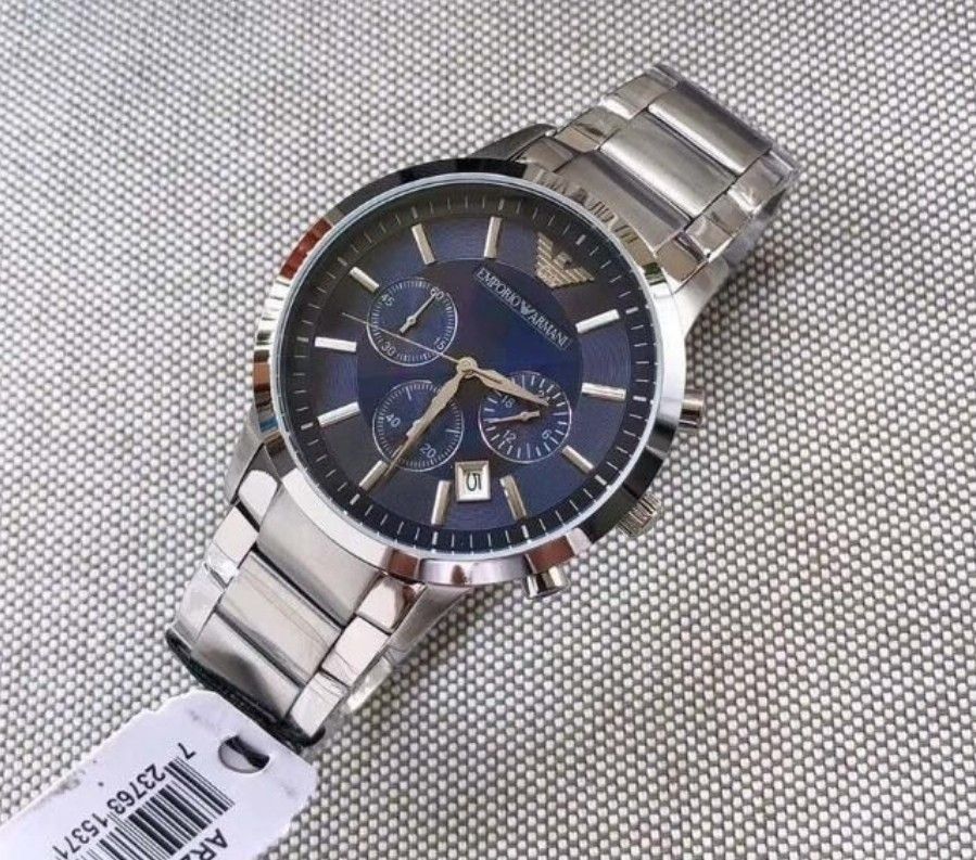 Lowest Price Emporio Armani Classic Men s Chronograph Blue Dial