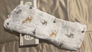 Lulujo Fawn and Bunny Muslin Blanket
