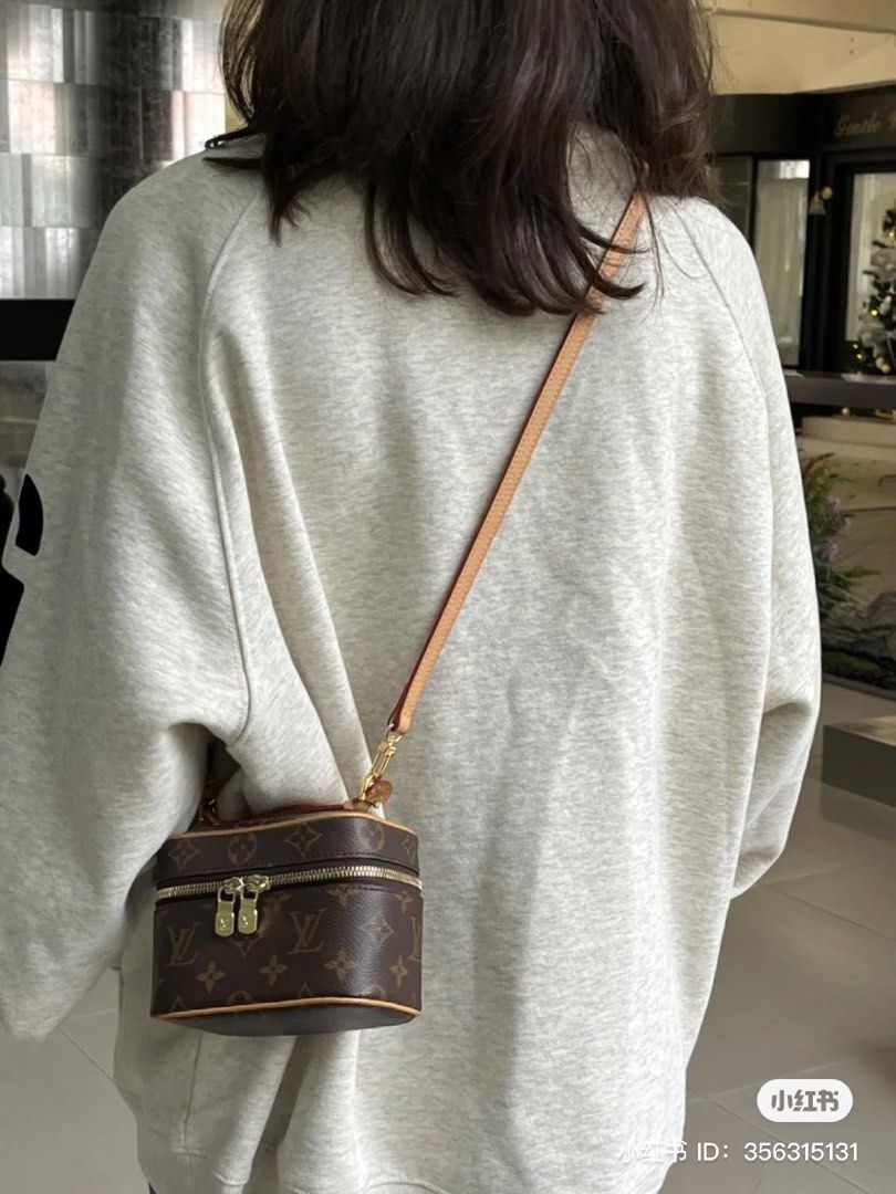 LV Nano Nice / Speedy leather strap, Women's Fashion, Bags & Wallets,  Cross-body Bags on Carousell