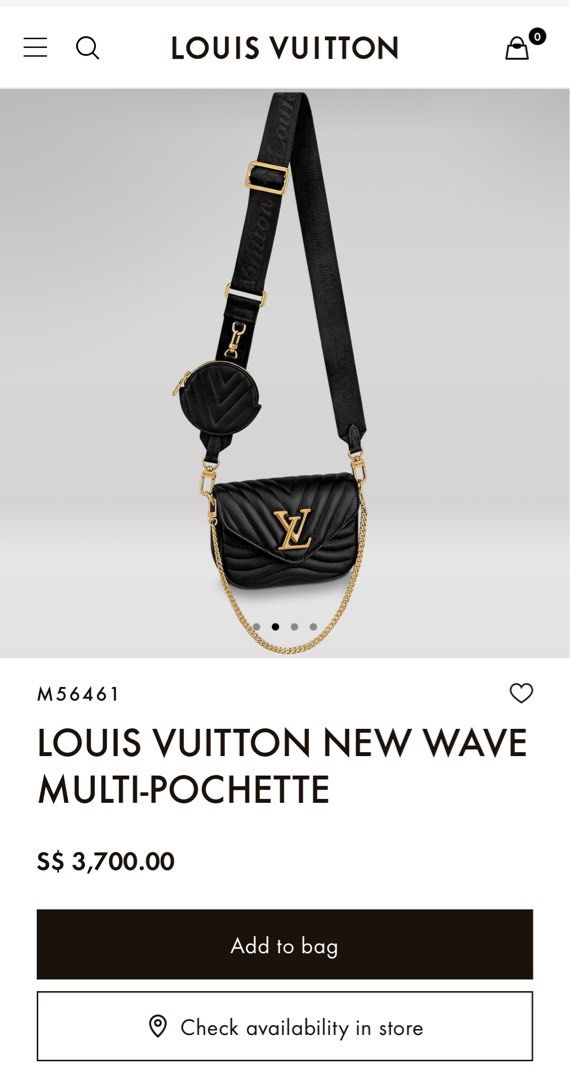Tas Lv Louis Vuitton New Wave Multy Pochette Flap Sling Bag T41166