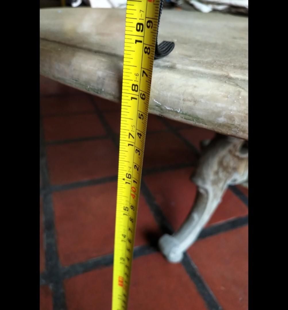 Marble Table NOT for dining (low height) vintage (Category: Outdoor Furniture) located in Paranaque City. Submitted by japs202 (Listing ID 1217846334, Image 3). Description: For Sale Only. Late '80s. Check photos for measurements. This is not ideal as dining table dahil mababa lang siya. PIN location for pickup: Tahanan Village West, Parañaque City. .