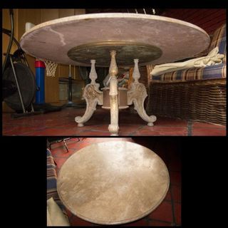 Marble Table NOT for dining (low height) vintage