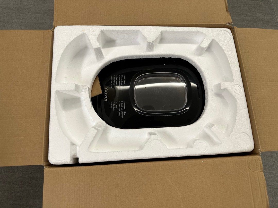 Mayer Multifunction Bread Maker (Category: Breadmakers) located in Singapore. Submitted by vincecheers (Listing ID 1217900263, Image 2). Description: Model: MMBM4406 RFS: no time to make bread anymore Bought less than 9 months and use less than 5 times. .