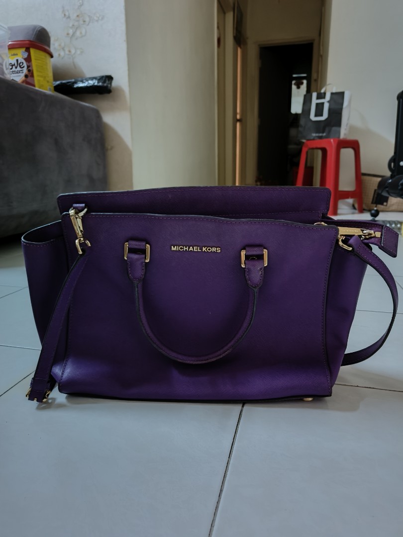 Michael Kors - Purple Bag, Women's Fashion, Bags & Wallets, Shoulder Bags  on Carousell