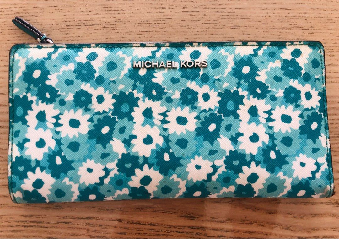 Mk floral wallet discount