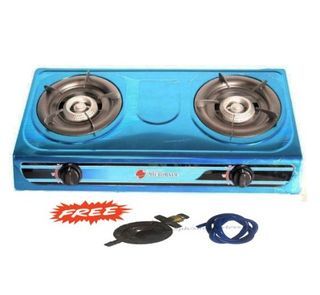 Micromatic MGS-232 Double Burner Gas Stove with Regulator