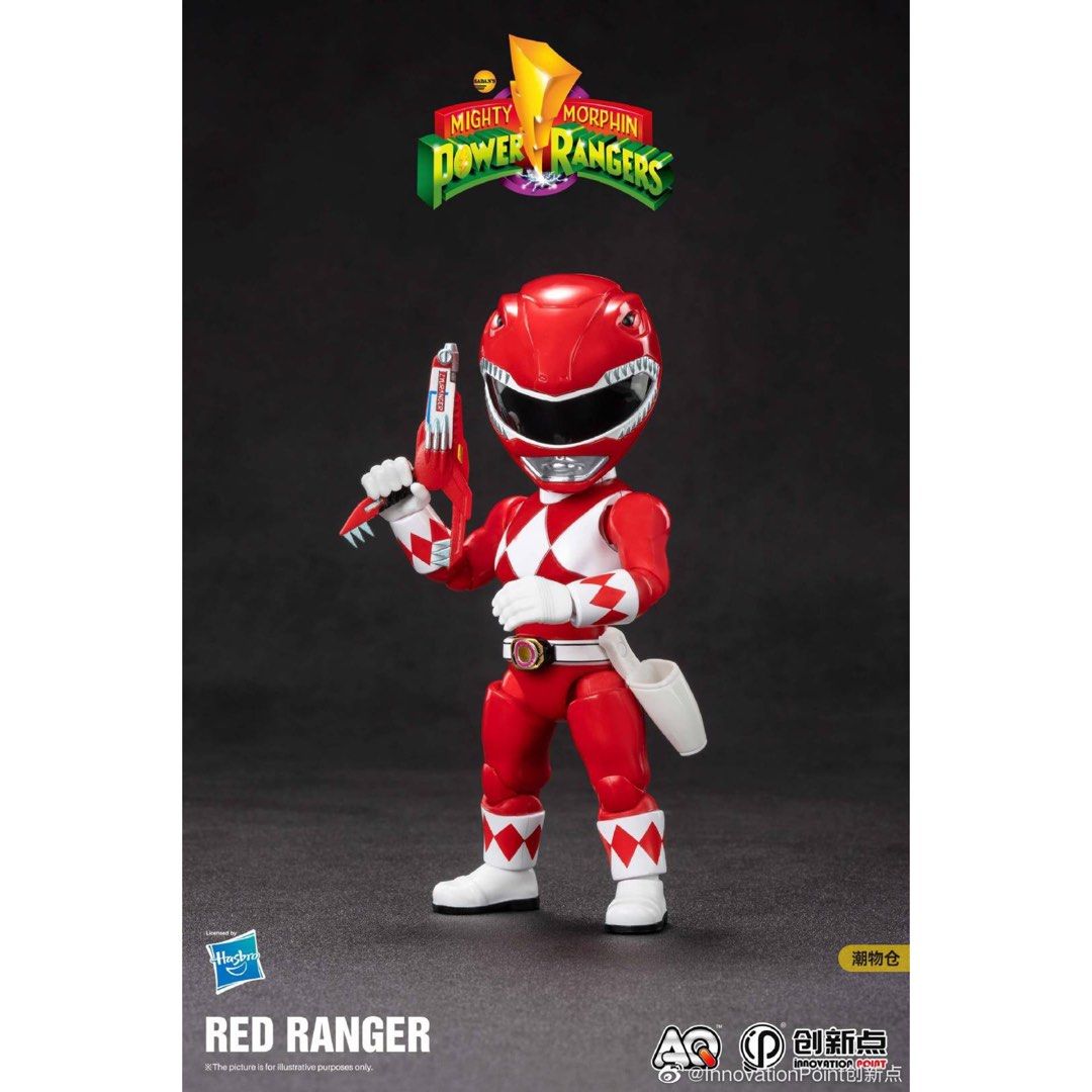 Action Q Power Rangers Mighty Morphin Power Rangers Red Tyrannosaurus Ranger Action Q Action ...