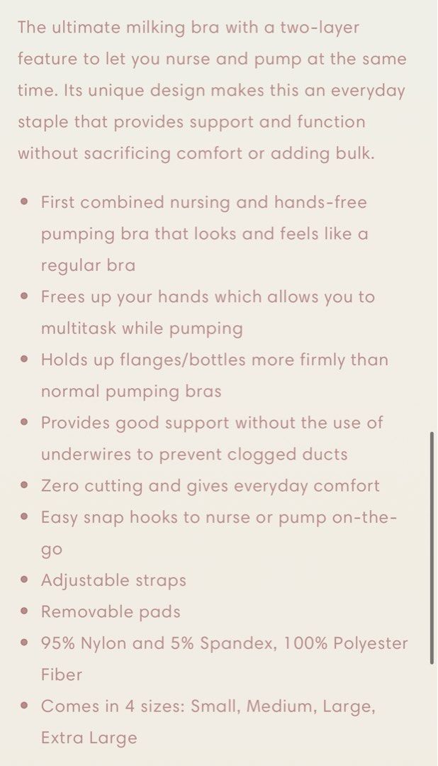 Milk Easy Nurse and Pump Easy Bra