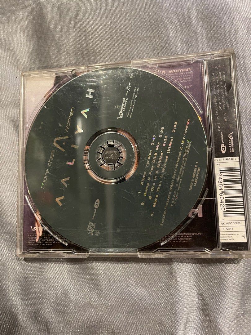 More Than A Woman Aaliyah CD Single (Category: CDs & DVDs) located in Manila. Submitted by acmb14 (Listing ID 1217986274, Image 2). Description: Decluttering sale: Like new/excellent condition. No marks/scratches. Can send additional pictures upon request. Please be gracious and do not make an offer if you are not 100% interested or serious in getting the item. Meetups: Can do meetup in Greenhills, San Juan - Wilson area or you can pick it up in 