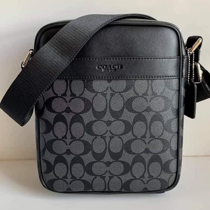New Coach Original Black Brown Signature Collection Charles