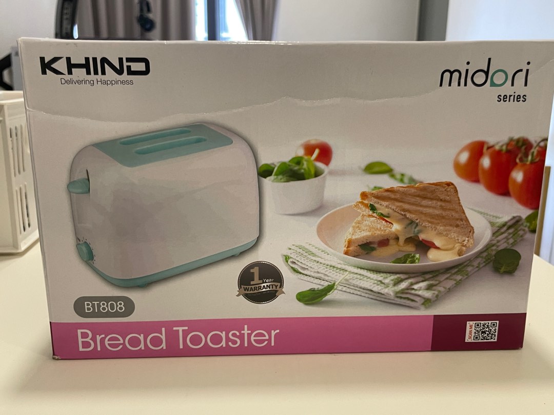 NEW Khind Bread Toaster BT808, Furniture & Home Living, Kitchenware