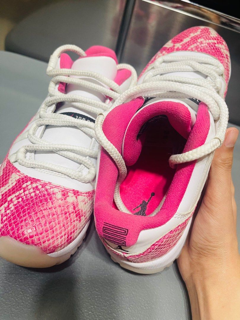 Nike Air Jordan 11 Pink snake skin Women s Fashion Footwear