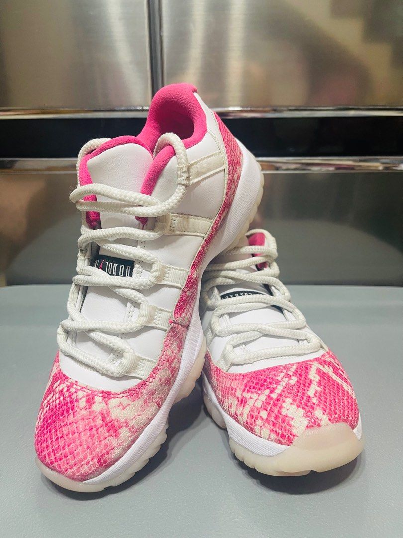 Nike Air Jordan 11 Pink snake skin Women s Fashion Footwear