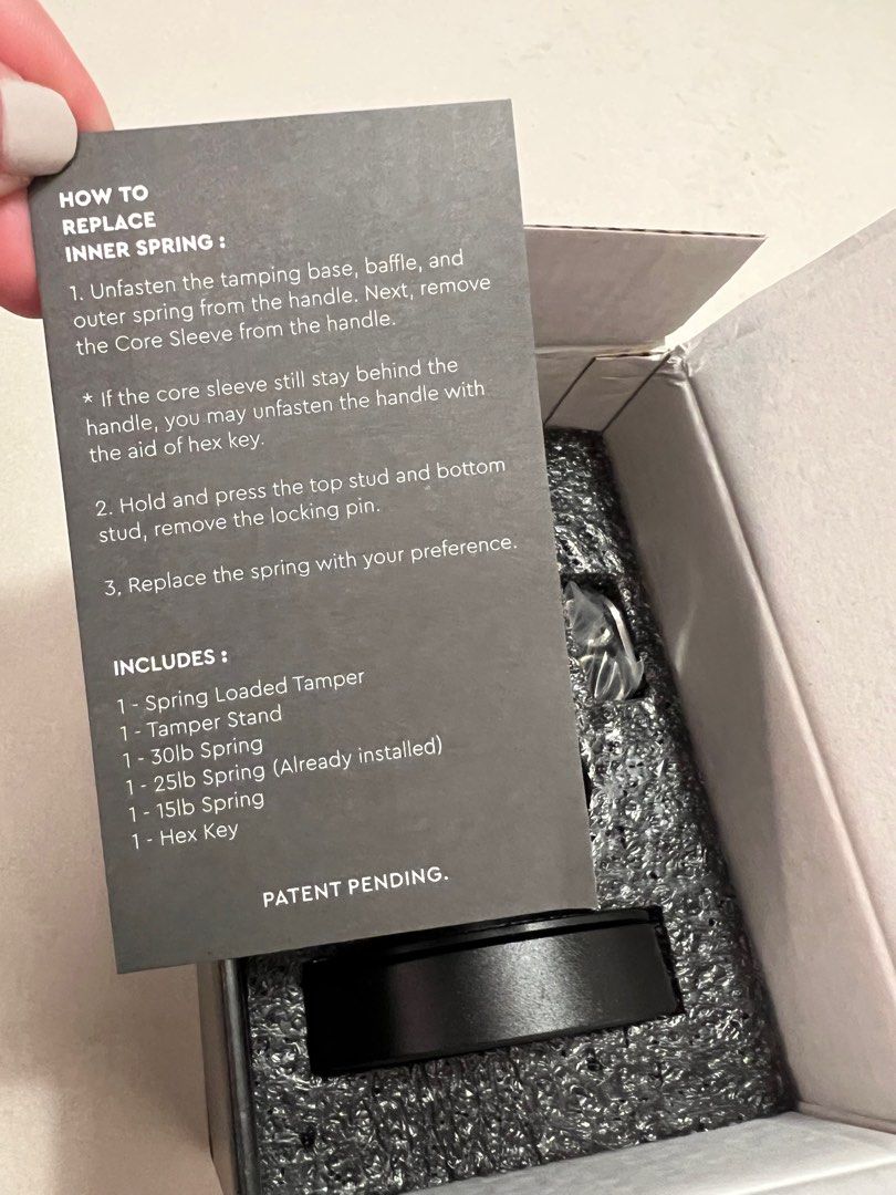 Normcore 58.5mm Espresso Coffee Tamper V4, TV & Home Appliances