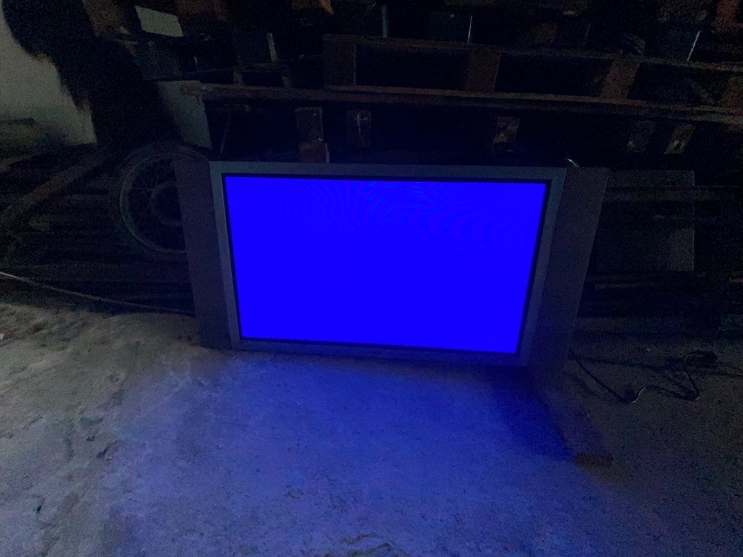 Old TV (40 inches) (Category: TV) located in San Juan City. Submitted by fastgaragesale (Listing ID 1203847070, Image 2). Description: Has a screen dent but still working. Brand: AKAI. Measurement: 9cm 126cm x 63cm..