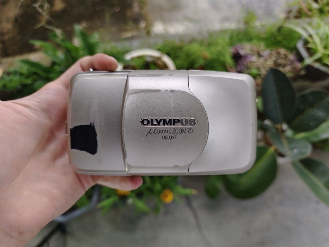 Olympus mju Zoom 70 Deluxe Film Camera, Photography, Cameras on Carousell