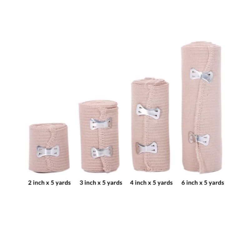 Partners Elastic Bandage 6 inch x 5 yards 4 in x 5 yds 3 in x 5 yds