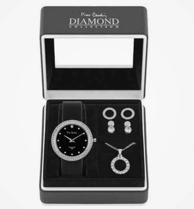 Pierre cardin ladies outlet watch and jewellery set