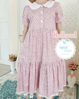 Pink cottagecore sweetlace dress