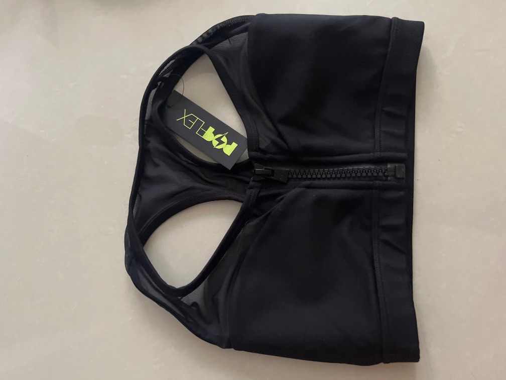 Popflex Zenith Zip Sports bra, Women's Fashion, Activewear on Carousell