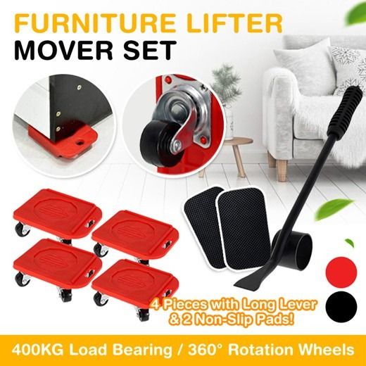 Portable Heavy Duty Furniture Lifter Furniture Mover Set 4 Move