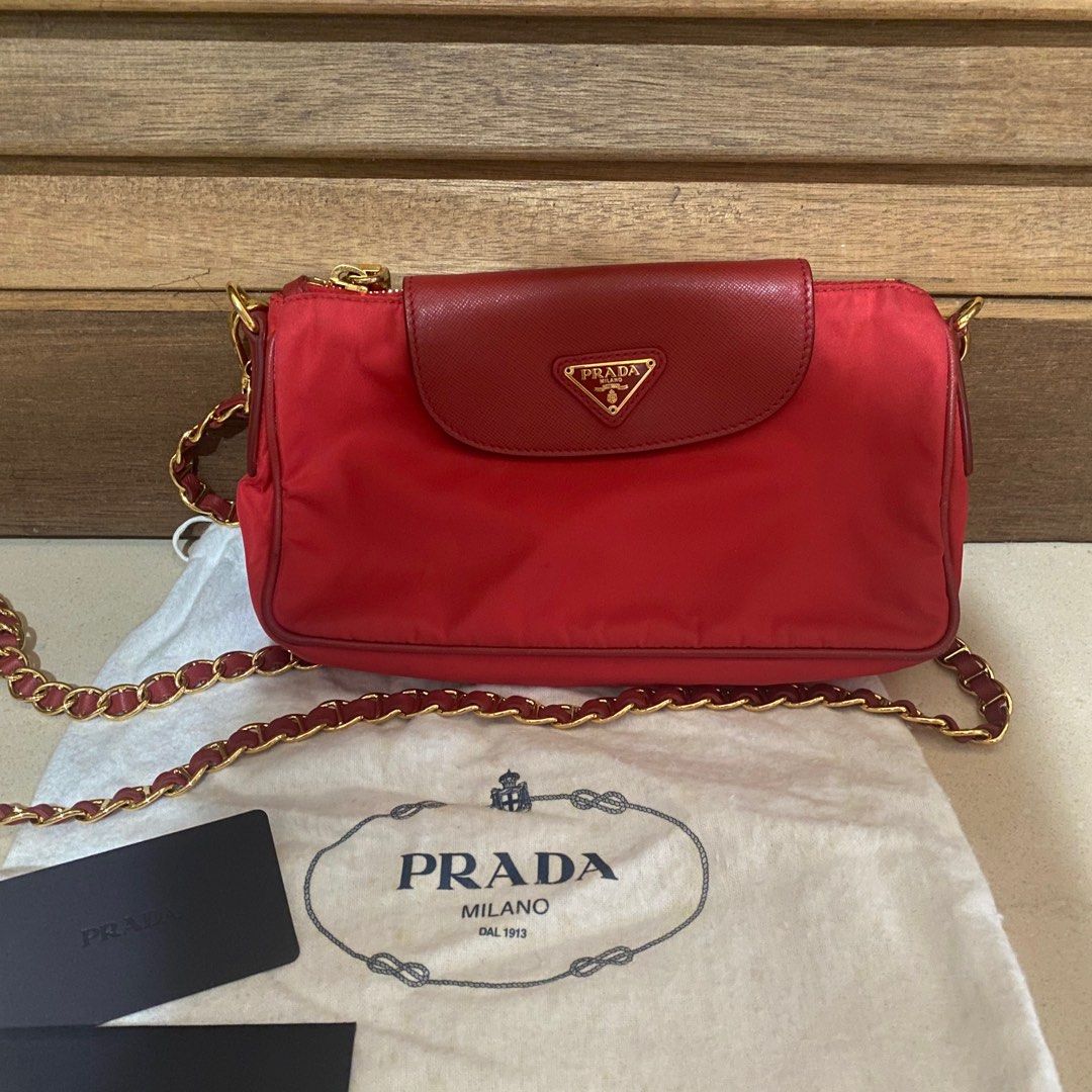 Prada Tote Nylon, Luxury, Bags & Wallets on Carousell